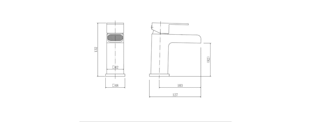 Waterfall Basin Taps Square Chrome Brass Bathroom Sink Taps for Basin Mixer Taps & Waste Faucet