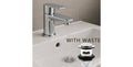 Basin Mixer Tap  Chrome Finish Single Lever Bathroom Sink Mixer  Deck Mounted
