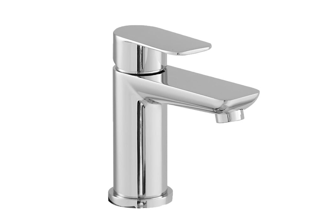 Basin Mixer Tap  Chrome Finish Single Lever Bathroom Sink Mixer  Deck Mounted