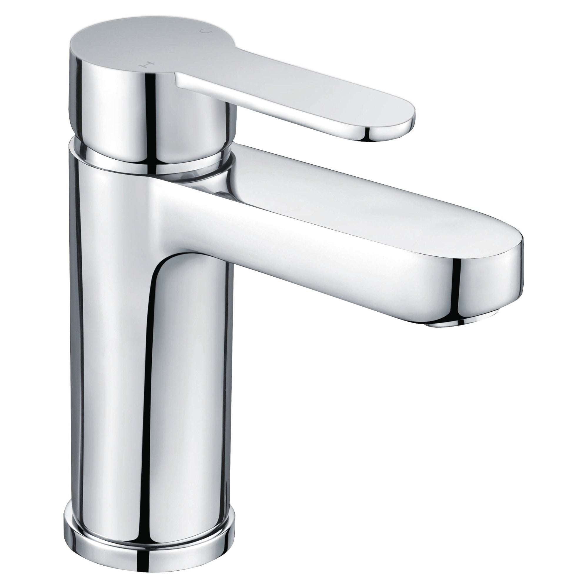 RAK Morning Polished Chrome Basin Mixer Tap - Modern Single Lever, Solid Brass, WRAS Approved