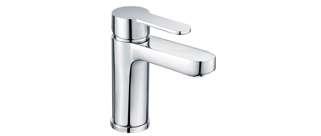 RAK Morning Polished Chrome Basin Mixer Tap - Modern Single Lever, Solid Brass, WRAS Approved