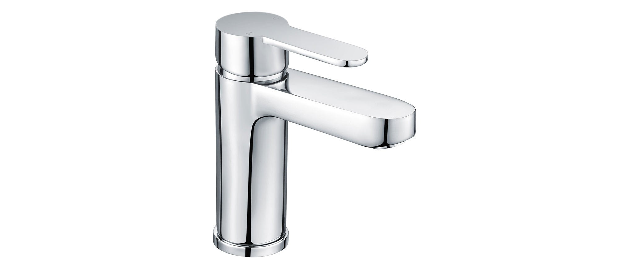 RAK Morning Polished Chrome Basin Mixer Tap - Modern Single Lever, Solid Brass, WRAS Approved