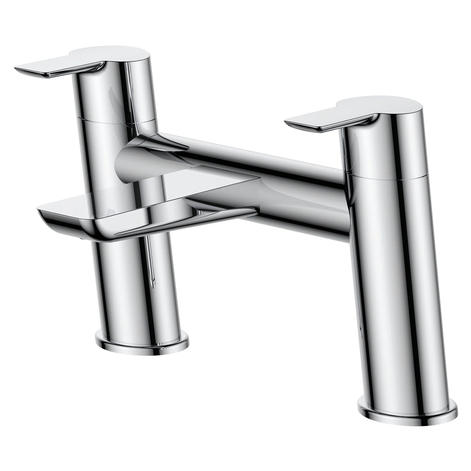 RAK Sport Polished Chrome Modern 2-Hole Bath Filler Mixer Tap - Solid Brass & 15-Year Guarantee