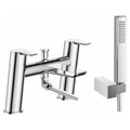 RAK Sport Modern Deck-Mounted Bath Shower Mixer Tap with Handset - Polished Chrome, Solid Brass