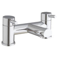 RAK Prima Modern Polished Chrome Lever Bath Filler Tap - Deck Mounted, Solid Brass
