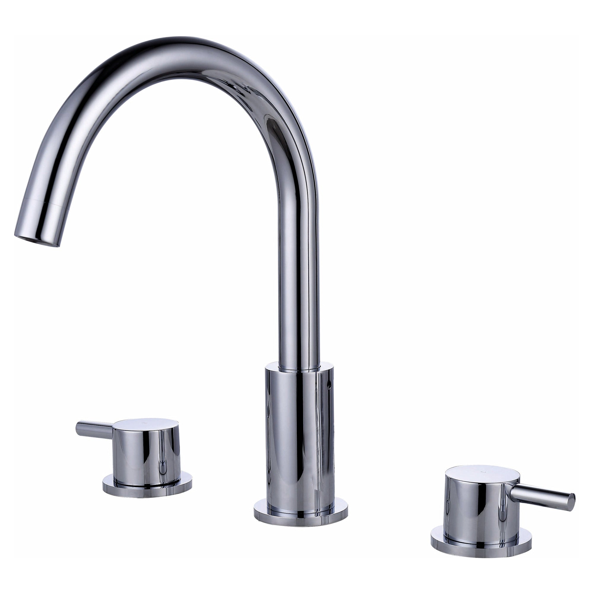 RAK Prima Tech Polished Chrome 3-Hole Basin Mixer Tap - Modern Solid Brass for UK DIY
