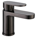 RAK Compact Black Chrome Basin Mixer Tap with Waste - Solid Brass Modern Design