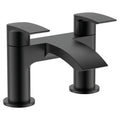RAK Curve Matt Black Modern Bath Filler Mixer Tap for 2-Hole Designs with Durable Solid Brass Construction