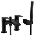 RAK Curve Matt Black Modern Solid Brass Bath Shower Mixer Tap with Handset