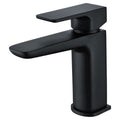 RAK Moon Matt Black Basin Mixer Tap with Waste - Solid Brass, 15-Year Guarantee