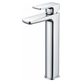 RAK Moon Tall Polished Chrome Modern Basin Mixer Tap with Waste, Solid Brass, WRAS Approved