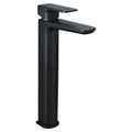 RAK Moon Tall Matt Black Modern Mono Basin Mixer Tap - Solid Brass & 15-Year Guarantee