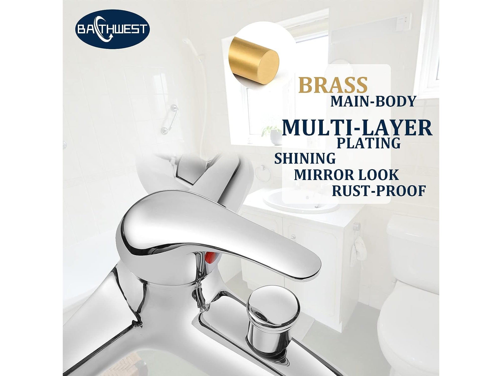 Wall Mounted Bath Mixer TapBathroom Tub Mixer Tap Bath Shower Filler Tap Chrome Shower Faucet