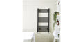 800mm (H) x 400mm (W) - Vertical Black -22mm - Bathroom Towel Rail -(0.8m x 0.4m)