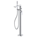 RAK Blade Freestanding Bath Shower Mixer Tap with Shower Kit, Polished Chrome, Solid Brass, 820mm Tall