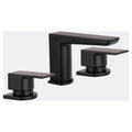 RAK Moon 3 Hole Matt Black Modern Bath Filler Mixer Tap with Lever Handles - Solid Brass & Durable