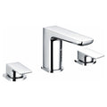 RAK Moon 3-Hole Bath Filler Mixer Tap, Polished Chrome, Solid Brass, Modern Deck Mounted Design for UK Bathrooms