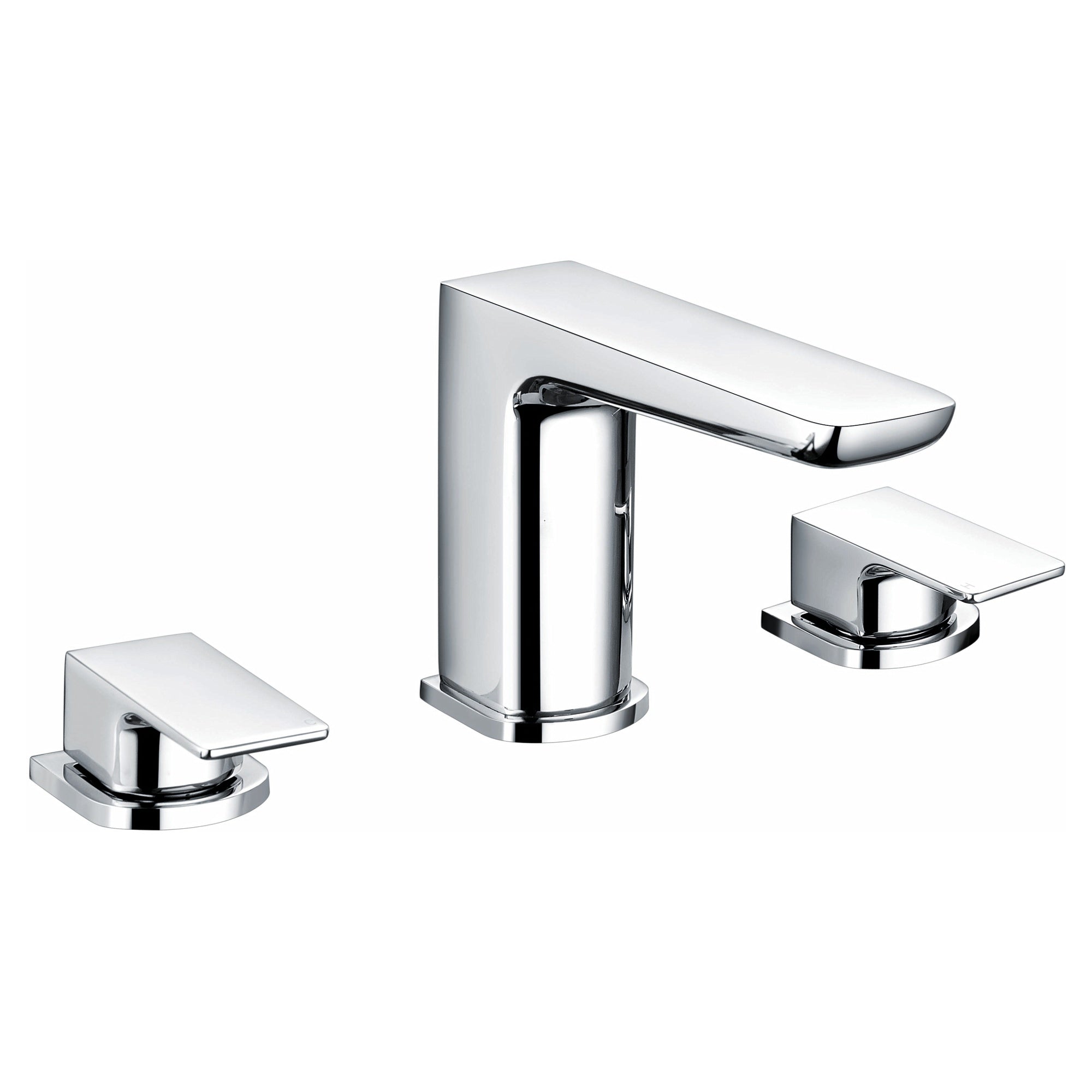 RAK Moon 3-Hole Bath Filler Mixer Tap, Polished Chrome, Solid Brass, Modern Deck Mounted Design for UK Bathrooms