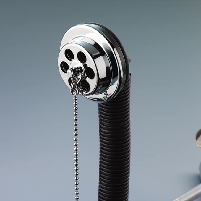 1 1/2" BSP Macdee Bath Combination Waste & Overflow Stainless Steel-2318