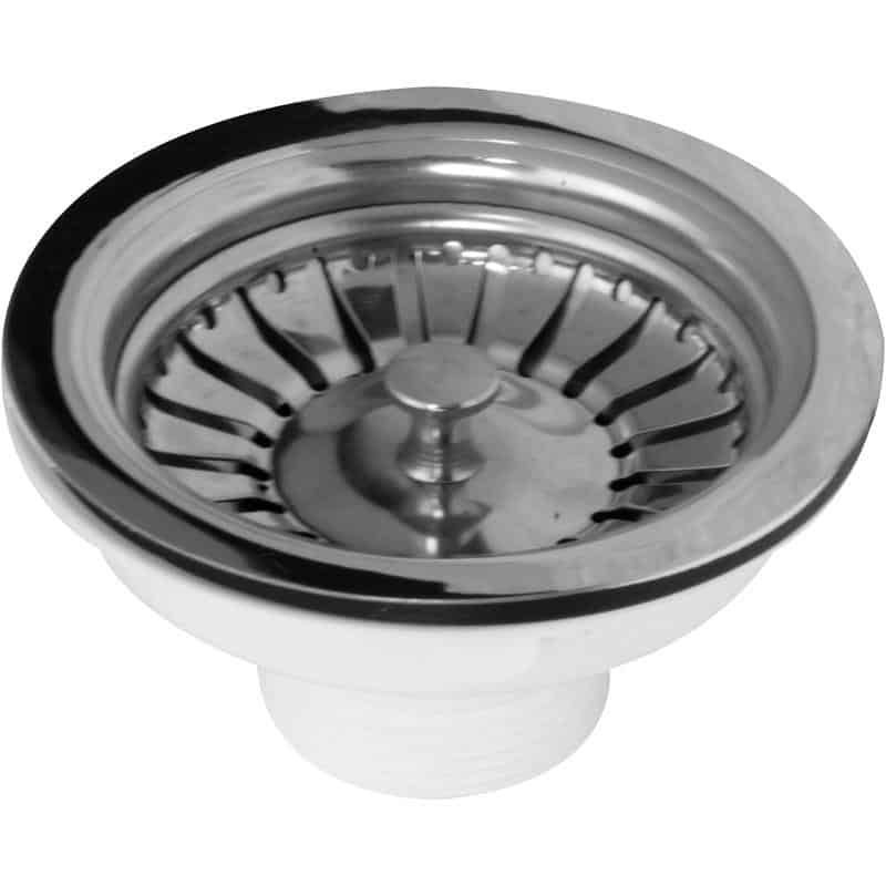 Kitchen Sink Basket Strainer Waste Replacement Chrome-0