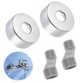 Bathroom Bar Shower Filler Kit CRANKED Elbows incl Cover Plates Chrome-0
