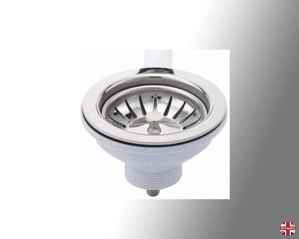 Kitchen Basket Strainer Waste & Plug Including Overflow-11030