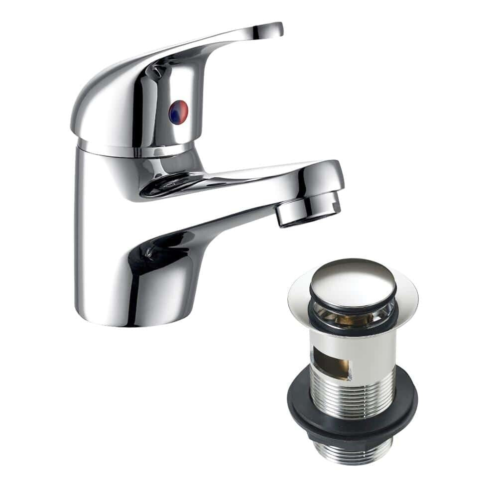 White Wall Hung Minimalist Compact Cloakroom Vanity Unit Basin/Sink 400mm-14869
