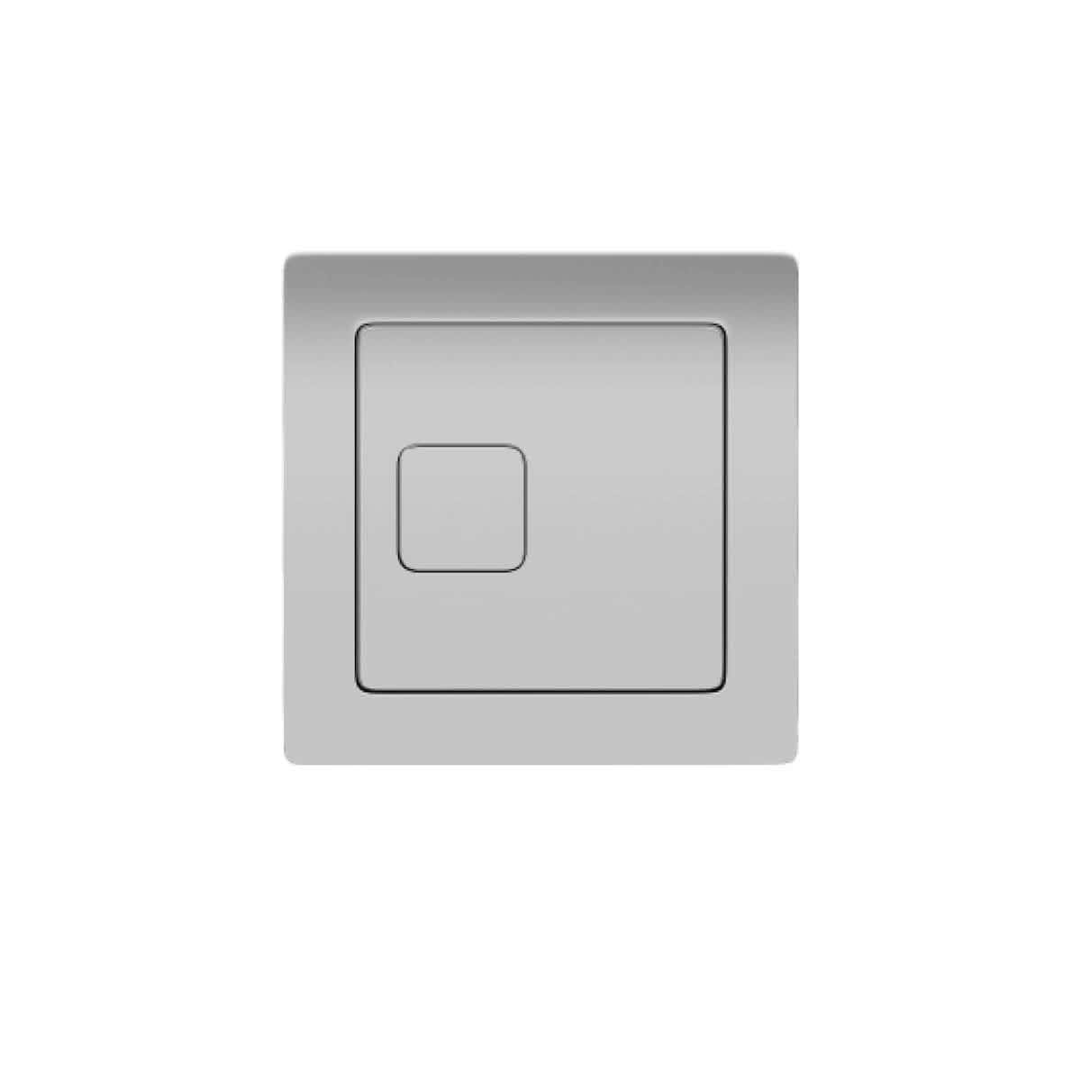 Square Dual Flush Cistern Button Chrome
