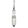 Traditional Ceramic & Chrome Toilet Chain Flush Pull for High Level Cisterns