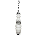 Traditional Ceramic & Chrome Toilet Chain Flush Pull for High Level Cisterns