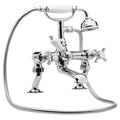 Montane Traditional Chrome 3/4 Cranked Bath Shower Mixer Crosshead 2 Hole