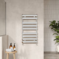 Heated Towel Rail 950 X 500mm Chrome 915 BTU 450 Pipe Centres