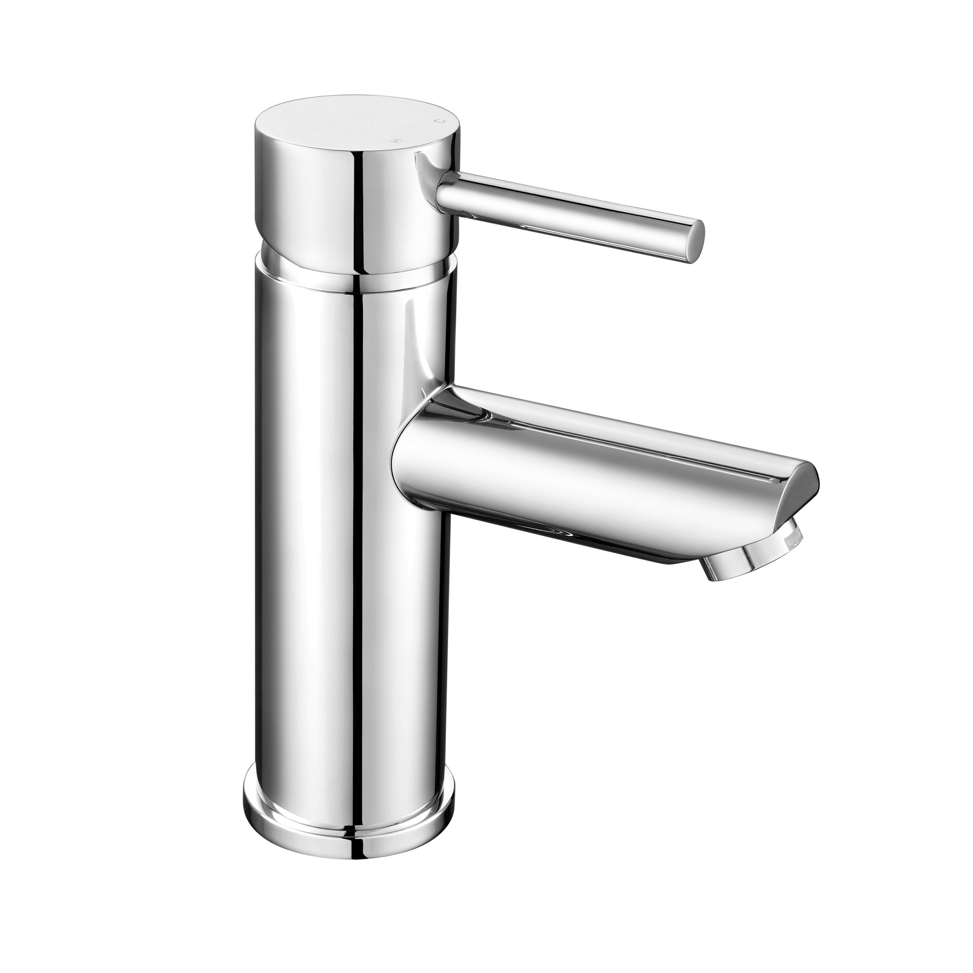 Nuie Series 2 Chrome Single Lever Mono Basin Mixer with Push Button Waste
