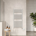 Electric Radiator 1100 X 500mm 300 Watt Chrome 1024 BTU 470 Pipe Centres