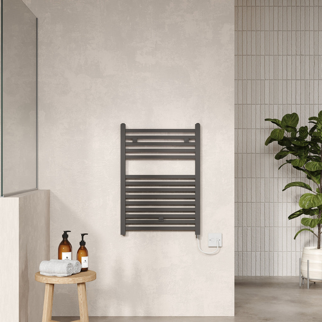 Electric Radiator 690 X 500mm 300 Watt Anthracite 1024 BTU 470 Pipe Centres