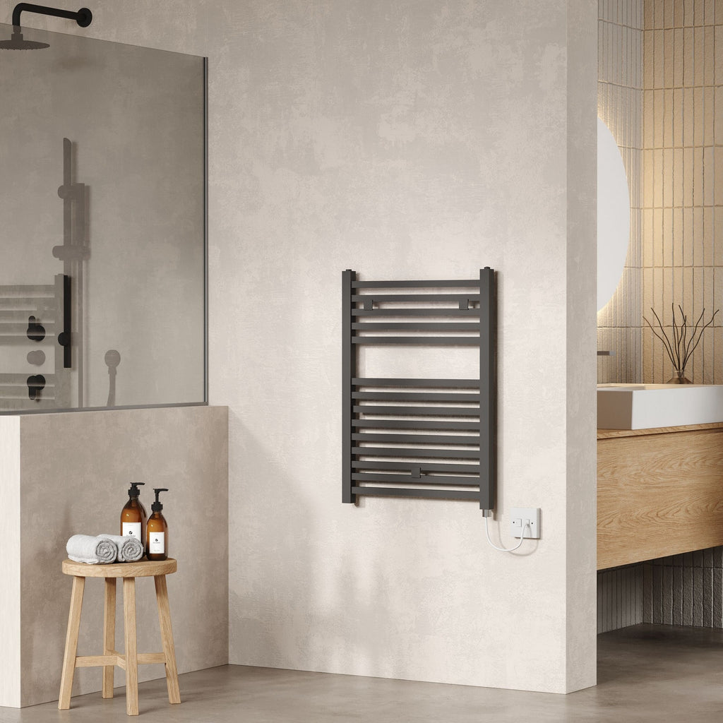 Electric Radiator 690 X 500mm 300 Watt Anthracite 1024 BTU 470 Pipe Centres