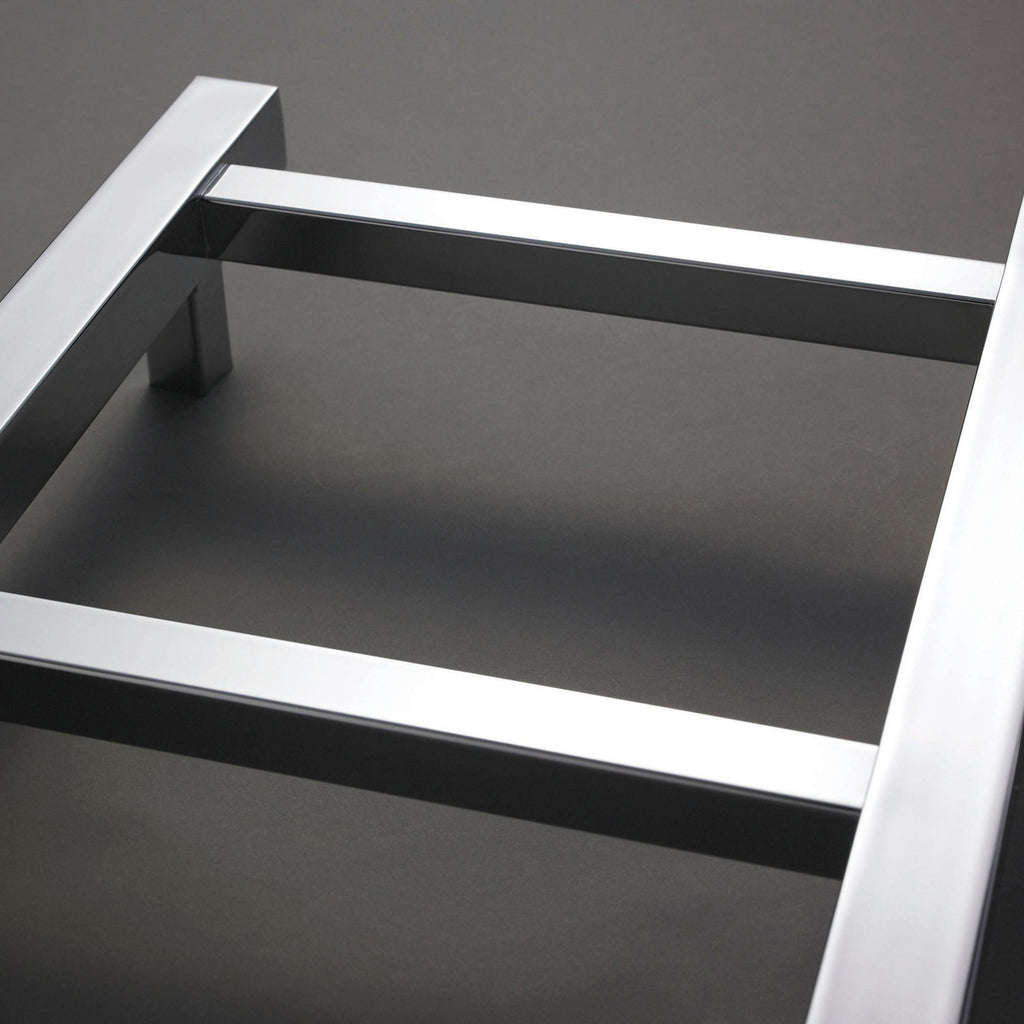 Heated Towel Rail 1200 X 600mm Chrome 864 BTU 444 Pipe Centres