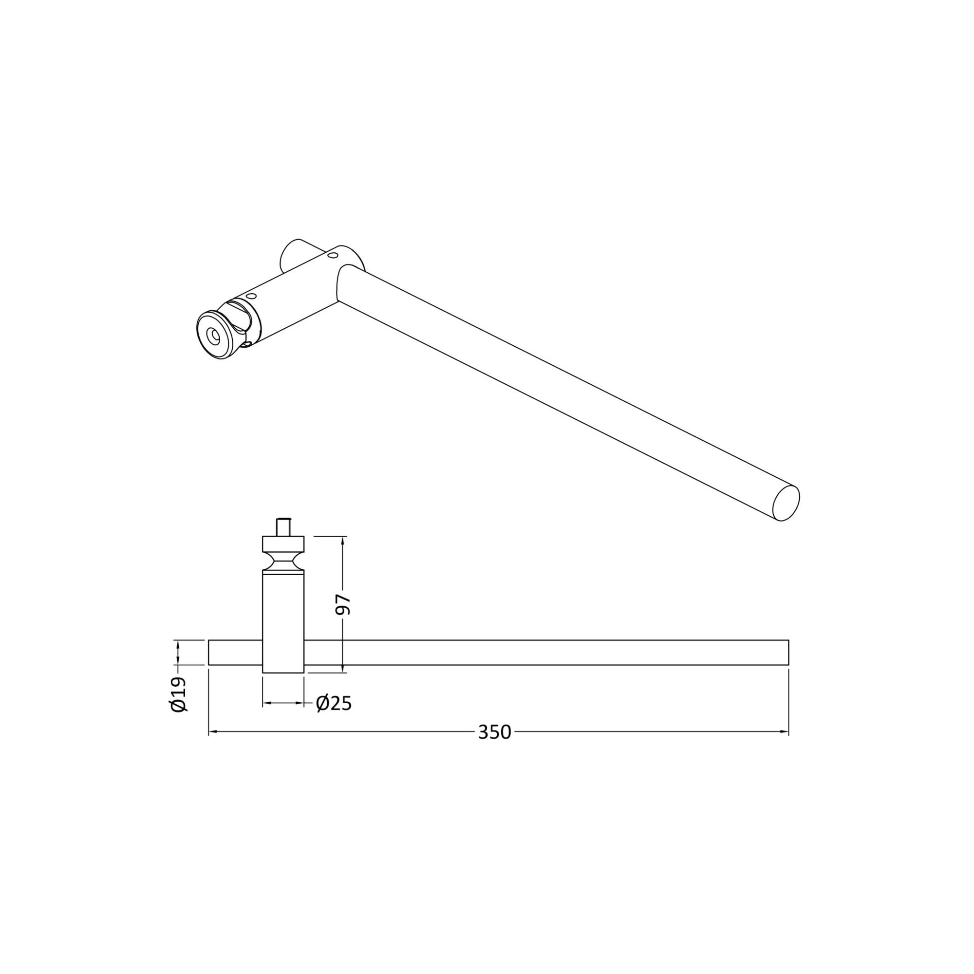 Revive Radiator Towel Rail Chrome