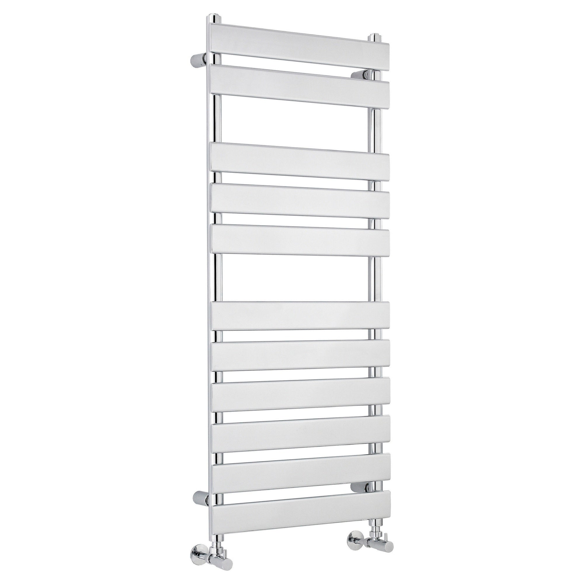 Heated Towel Rail 1200 X 500mm Chrome 1058 BTU 450 Pipe Centres