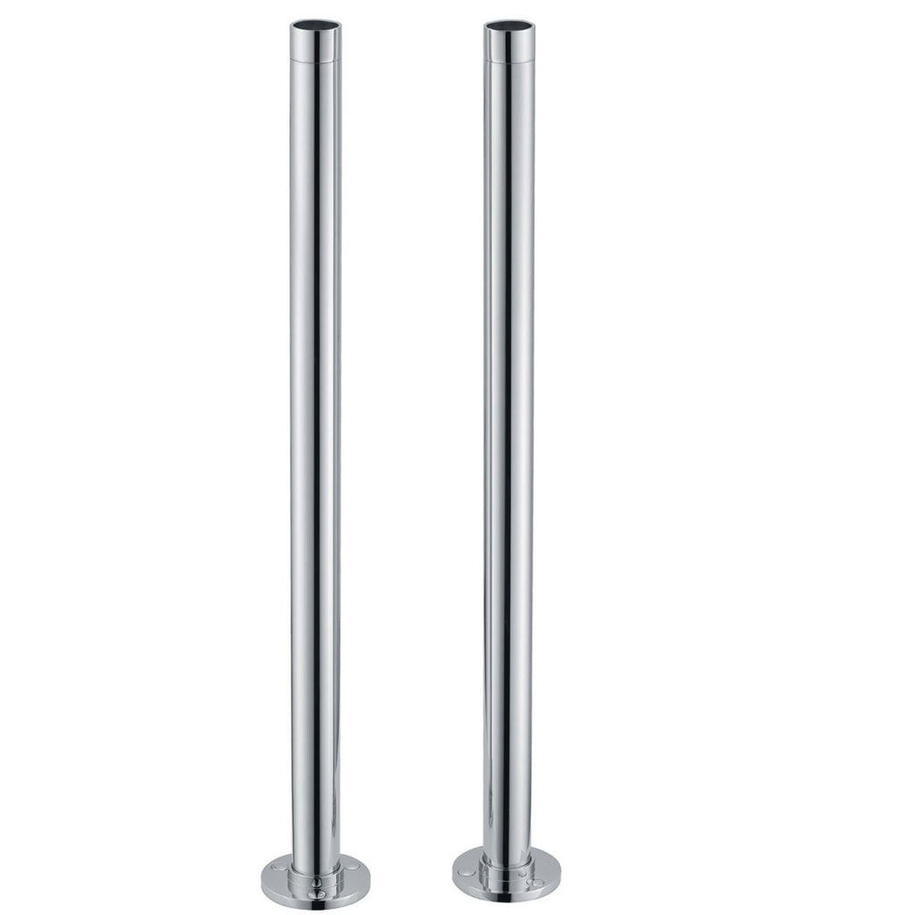 Chrome Freestanding Standpipes Legs Shrouds For Traditional Bath Taps Roll Top