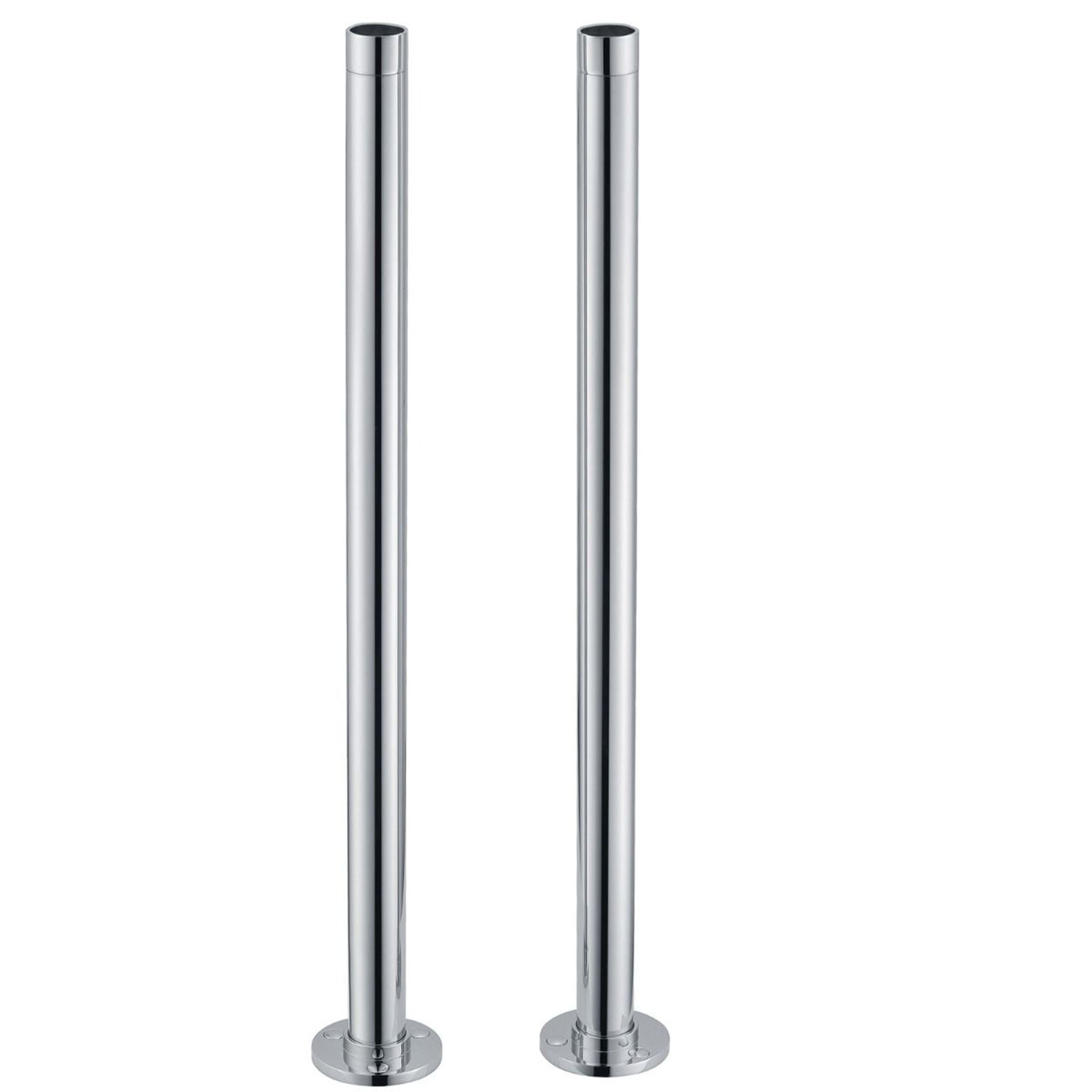 Chrome Freestanding Standpipes Legs Shrouds For Traditional Bath Taps Roll Top