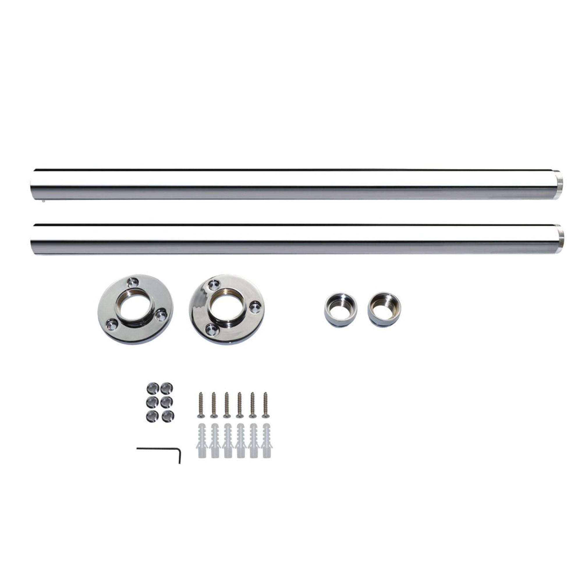 Chrome Freestanding Standpipes Legs Shrouds For Traditional Bath Taps Roll Top