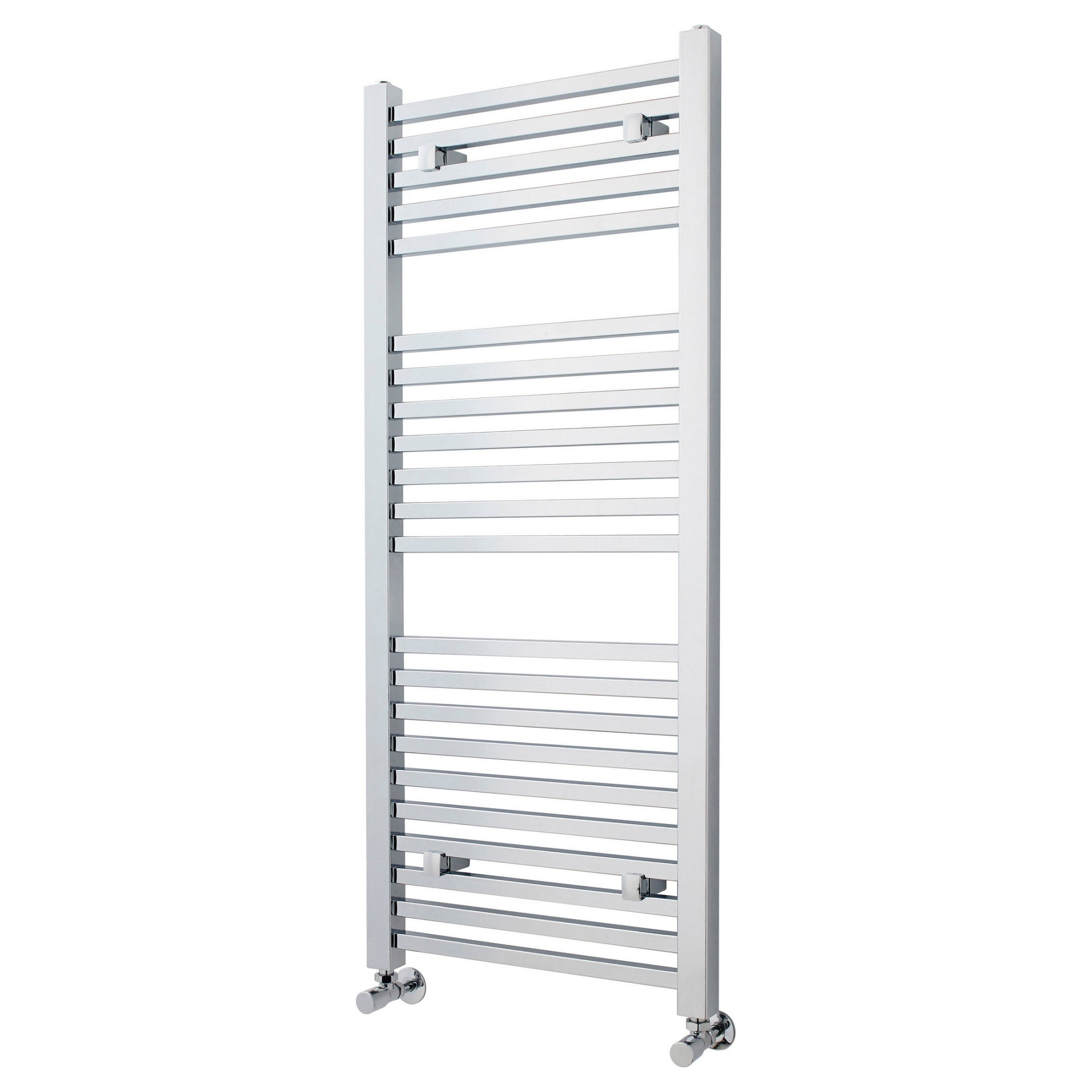 Chrome Square Ladder Rail 1200x500mm 1167 BTU 460 Pipe Centres