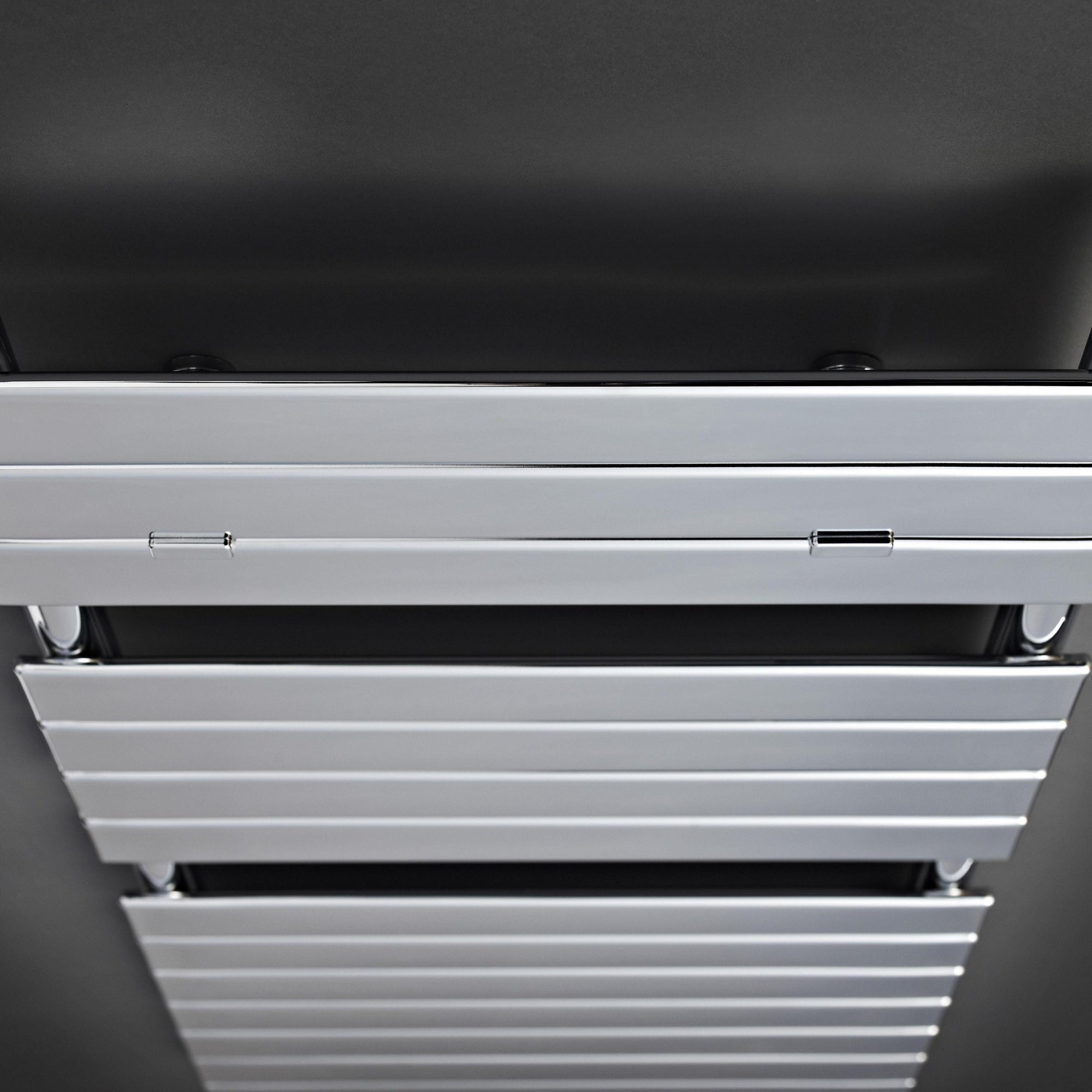 Heated Towel Rail 1213 X 500mm Chrome 1225 BTU 450 Pipe Centres