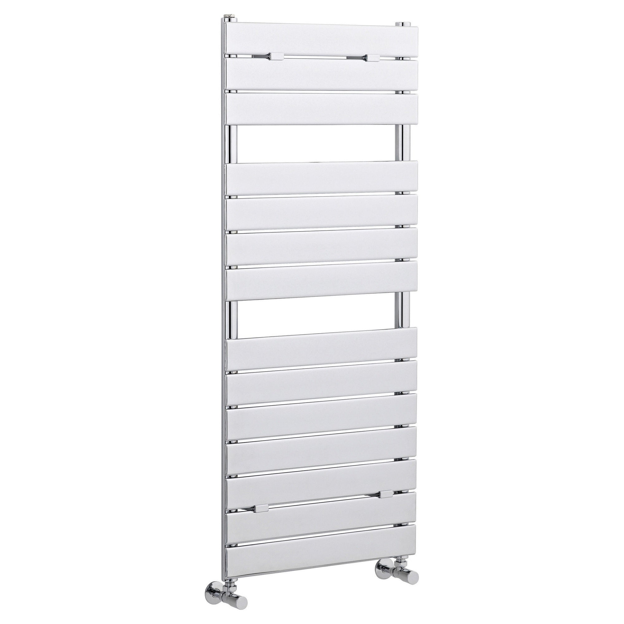 Heated Towel Rail 1213 X 500mm Chrome 1225 BTU 450 Pipe Centres