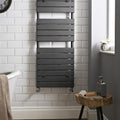 Quadrance Anthracite Heated Towel Rail 1213x500mm 2014 BTU 450 Pipe Centres