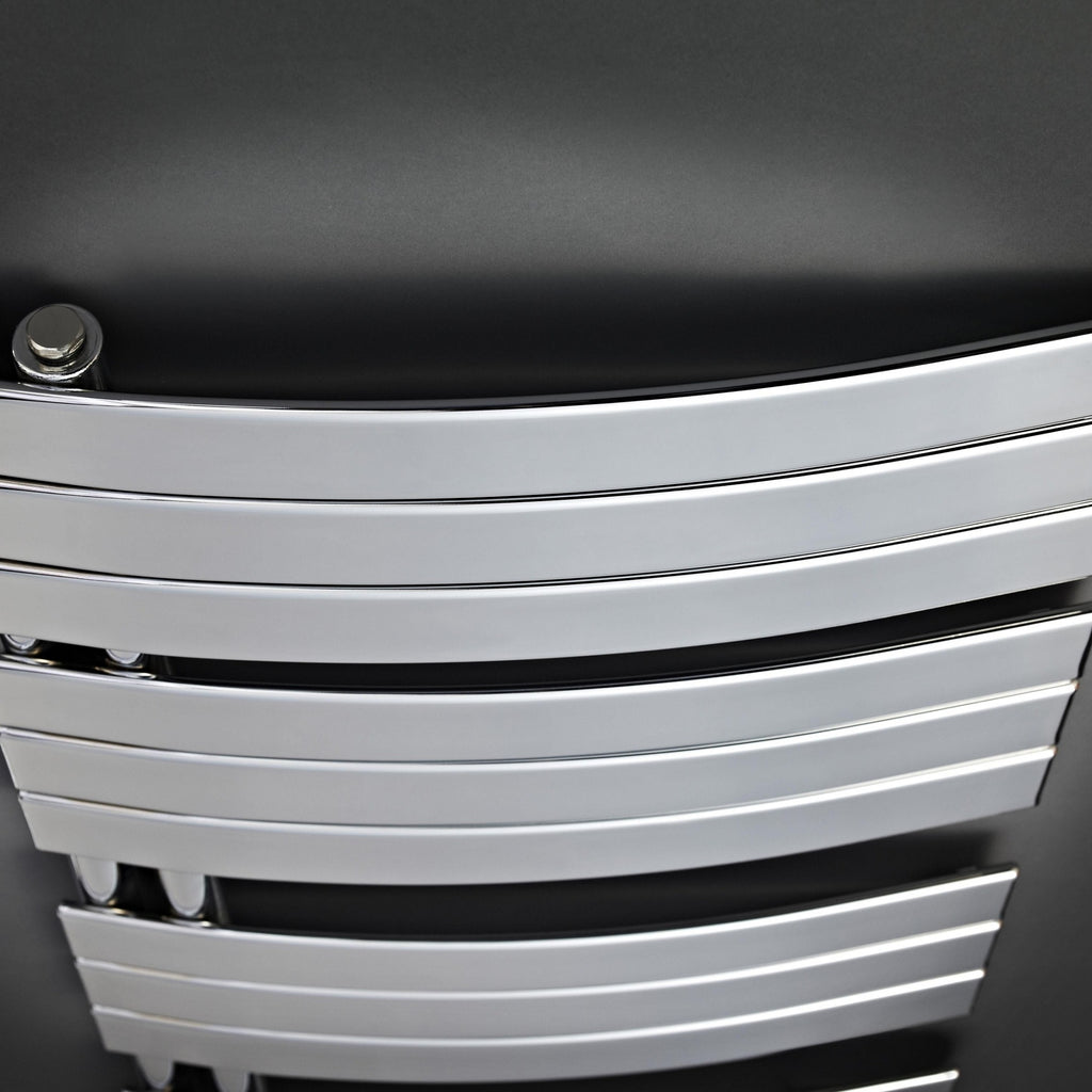 Heated Towel Rail 1080 X 550mm Chrome 1147 BTU 50 Pipe Centres