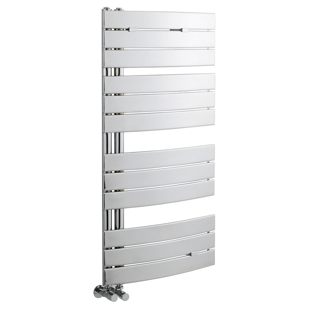 Heated Towel Rail 1080 X 550mm Chrome 1147 BTU 50 Pipe Centres