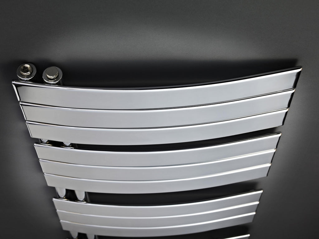 Heated Towel Rail 1080 X 550mm Chrome 1147 BTU 50 Pipe Centres