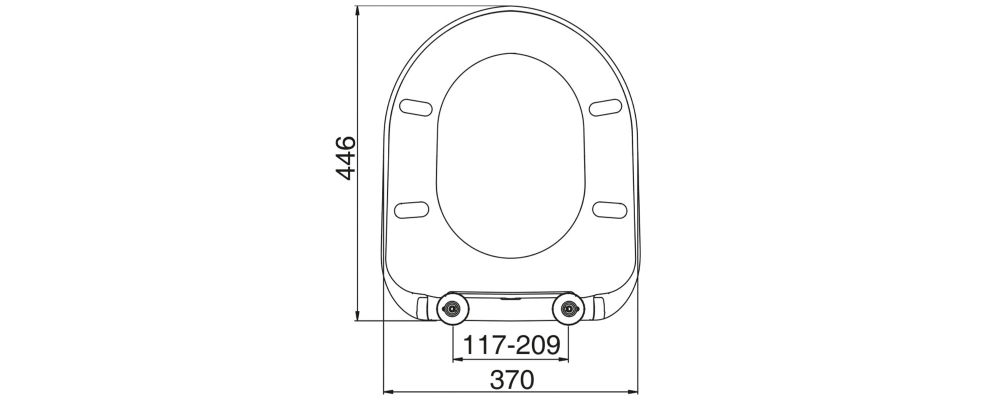 Rak Ceramics Compact Soft Close With Quick Release Toilet Seat & Cover - RAKSEAT010 - White